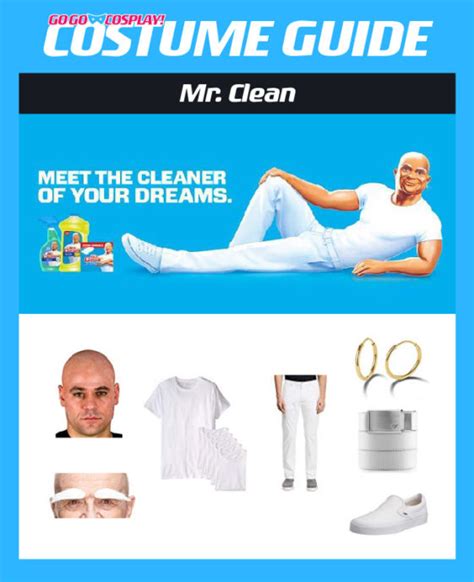 Mr. Clean Costume Guide - DIY Cosplay & Halloween Outfit