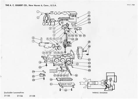 American Flyer Locomotive 21155 Docksider Switcher Parts List & Diagram ...