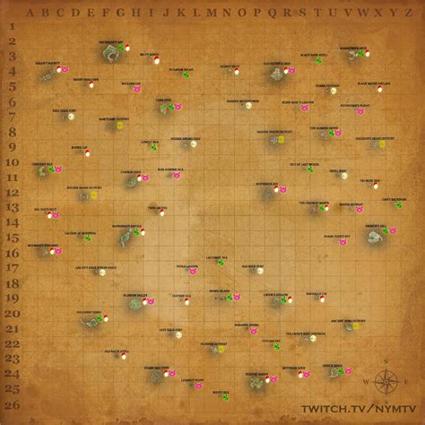 Sea Of Thieves Animal Locations Map - Maping Resources