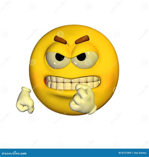 Emoticon - Menacing Stock Photo - Image: 8727300