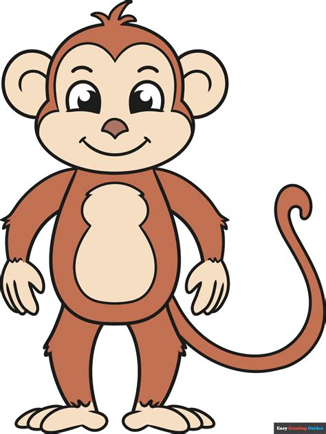 Cute Cartoon Monkeys With Big Eyes