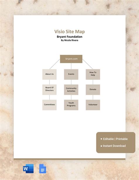 Visio Site Map Template in Word, Google Docs - Download | Template.net