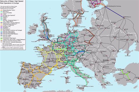 Train Map Of Europe With Cities | Images and Photos finder