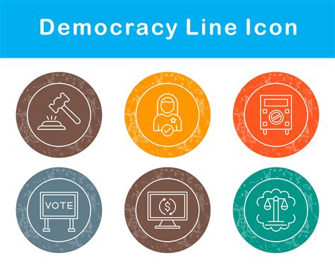 Democracy Vector Icon Set 20762079 Vector Art at Vecteezy