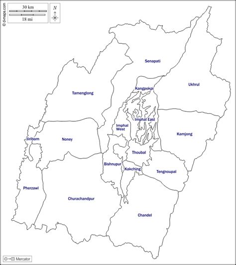 Manipur free map, free blank map, free outline map, free base map ...