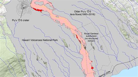 New Lava Flow Map Charts Multiple Breakouts