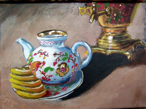 Gatepost Pictures: Russian Teapot (Painting#4)