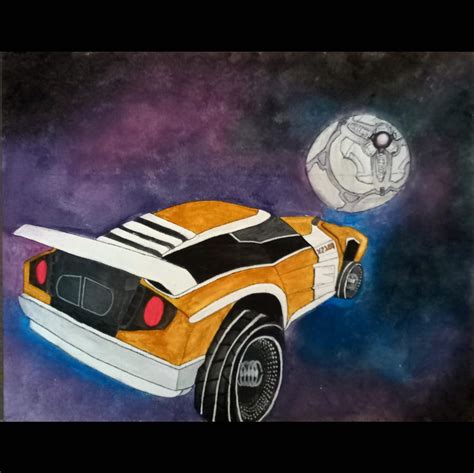 I painted my boyfriends Dominus for his birthday : r/RocketLeague