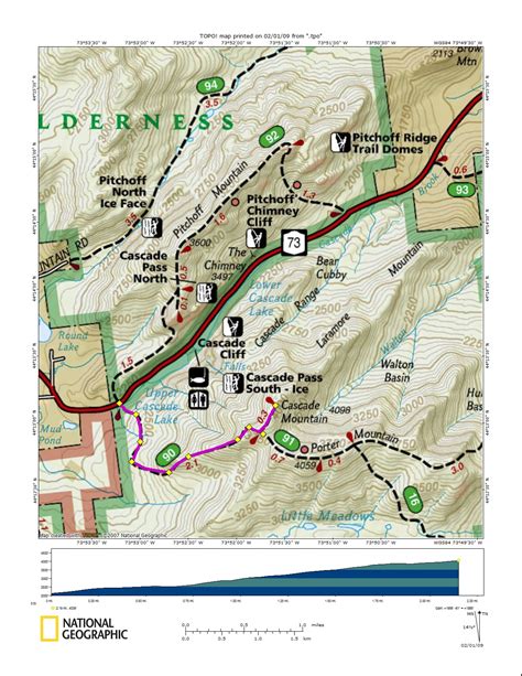 Cascade Pass Trail Map