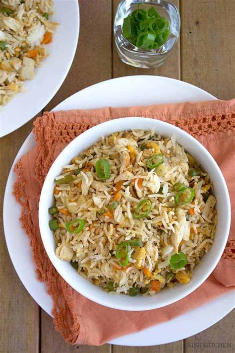 Indian Chicken Fried Rice - Restaurant Style - NISH KITCHEN