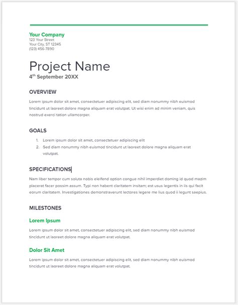 Project Proposal Template | FREE Template Download