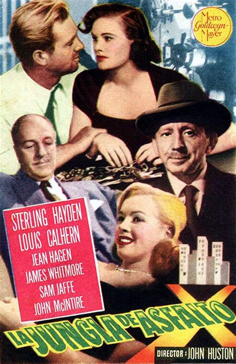 Marilyn Monroe, Sterling Hayden, Louis Calhern, Jean Hagen y Sam Jaffe ...