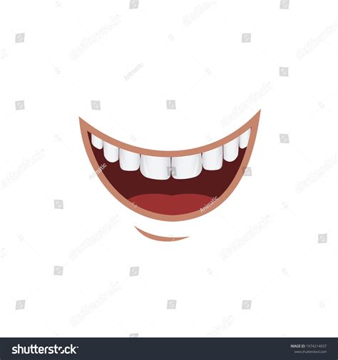 Smile Smiling Mouth Vector Illustration Stock Vector (Royalty Free ...