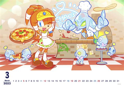 Sonic Channel Calendar March 2023: Tikal & Chaos Zero's Diner - Sonic ...