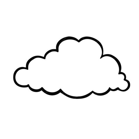 Premium Vector | Cloud cloud outline line vector