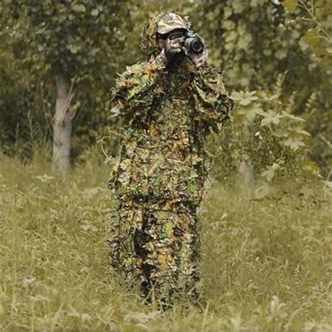 Unisex Chasse Top Paintball Ghillie Suit Camouflage 3d Leaf Realtree ...