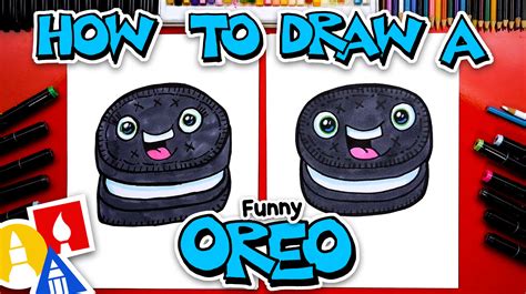 How To Draw A Funny Oreo Cookie - Art For Kids Hub