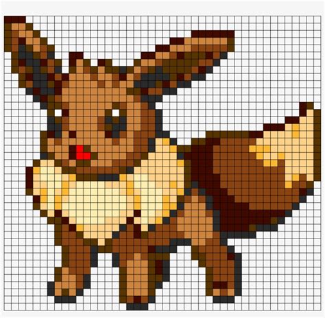 Eevee - Eevee Pokemon Pixel Art - 925x862 PNG Download - PNGkit