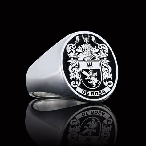 De Rosa Family Crest – Heraldic Jewelry