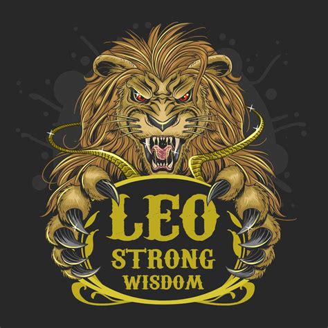 Leo Lion Zodiac Design 1221817 Vector Art at Vecteezy