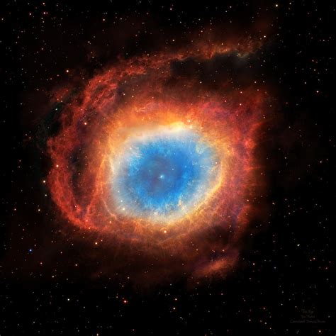 The Eye of God Nebula Or Helix Nebula Is A Planetary Nebula In Aquarius ...