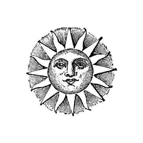 Celestial Sun And Moon Drawing | Free download on ClipArtMag