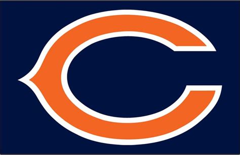 Chicago Bears Primary Dark Logo (1974-Pres) - An orange wishbone C with ...