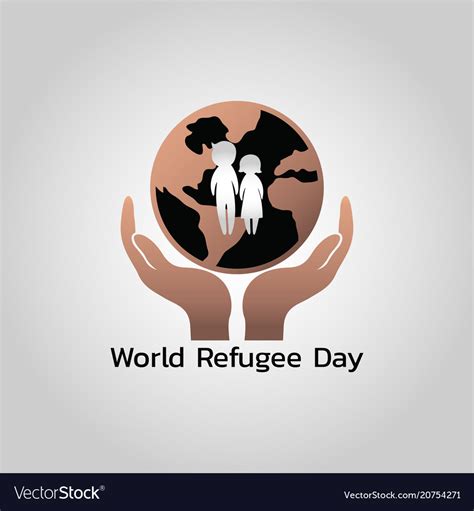 World refugee day Royalty Free Vector Image - VectorStock