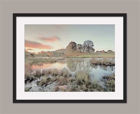 Art River Brathay Print, Lake District, Canvas Print, Wall Art, Poster ...