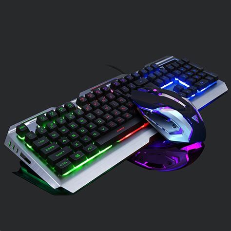 VKTECH 104 keys Gaming Mechanical Keyboard Mouse Set USB Wired ...