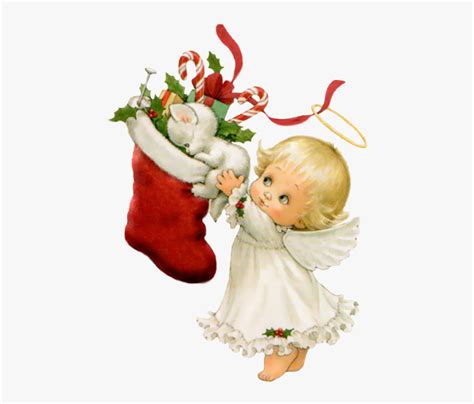 Clip Art Christmas Angels - Merry Christmas Clipart Cute, HD Png ...