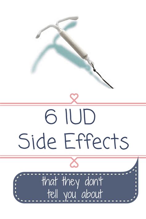 6 IUD Side Effects - Happy Mama Tales