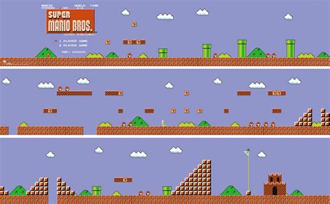 Power-Up Your Walls With This Super Mario Bros. Level 1-1 Poster Set ...