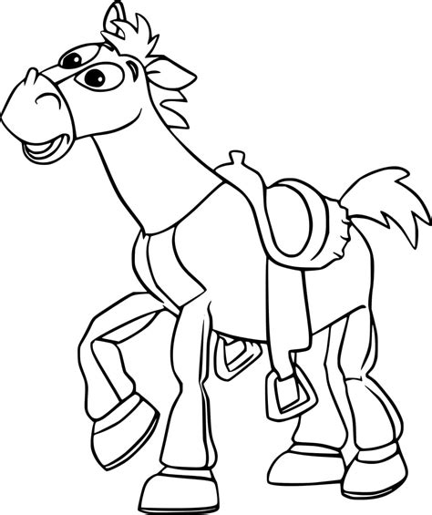 Toy Story 2 Bullseye Horse coloring page - Download, Print or Color ...