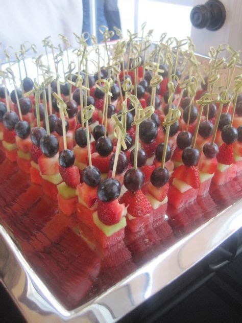 49 Super ideas fruit skewers entertaining | Yiyecek ve içecek, Parti ...