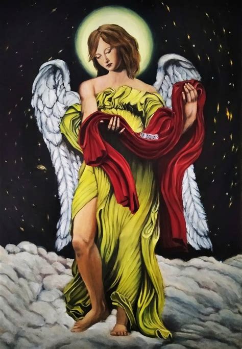 Archangel Uriel Painting by Antonio Fellini | Saatchi Art