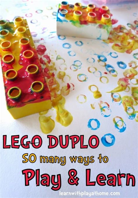 LEGO DUPLO. So many ways to play and learn. | Toddler art, Activities ...