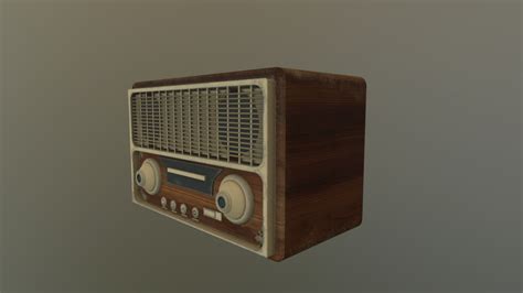 Vintage radio model - TurboSquid 1308843