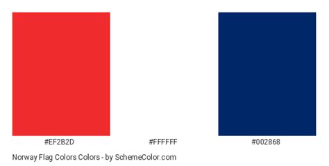 Norway Flag Colors » Country Flags » SchemeColor.com