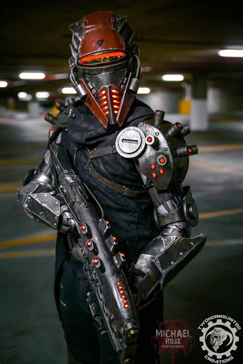 The TR3-22 Security unit - LED Cyberpunk Cosplay by TwoHornsUnited on ...