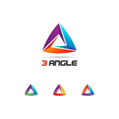 Colorful Looping Triangle Logo Set 660758 Vector Art at Vecteezy