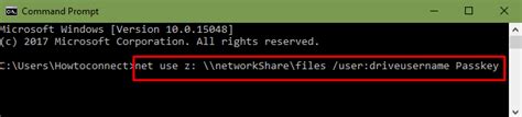 How to Map Network Drive With Command Prompt in Windows 10