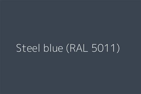 Steel blue (RAL 5011) Color HEX code