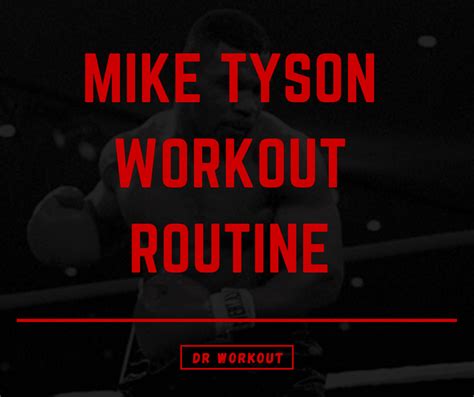 Mike Tyson Workout Routine | Dr Workout