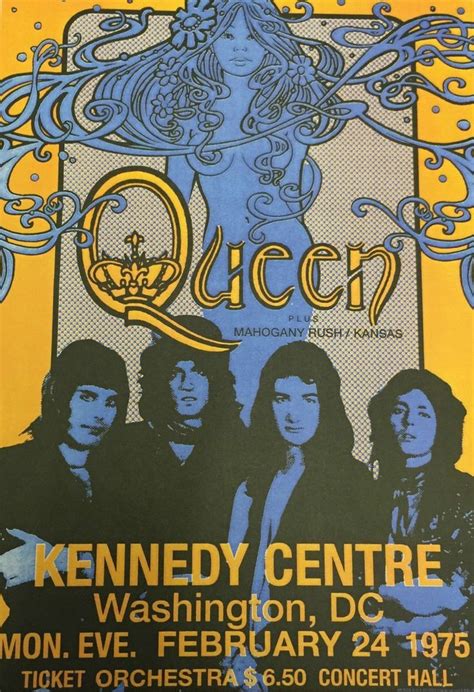 Queen - Feb 24th 1975 - Washington DC USA 🇺🇸 | Concert posters, Vintage ...