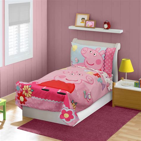 Peppa Pig 4 Pc Toddler Bedding Set - Walmart.com