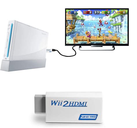 Wii to HDMI Adapter, for Nintendo Wii with High Quality HDMI Cable - C ...