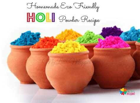 7 Eco Friendly Homemade Holi Color Powder Recipe - My Little Moppet