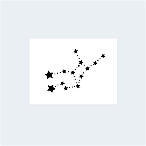 Virgo Constellation Temporary Tattoo Set (2 tattoos) – TattooIcon