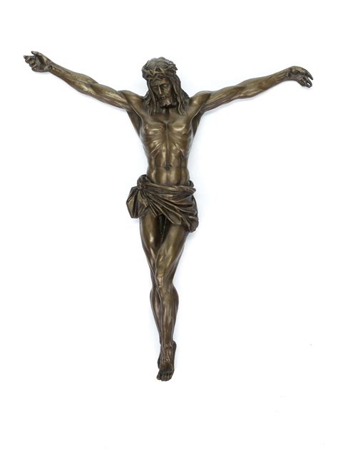 Wunderschöne Bronzeskulptur Jesus Christ nach altem Vorbild hergestellt ...